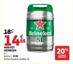 Auchan HEINEKEN Mini fût offre