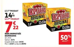 Auchan DESPERADOS Bière aromatisée offre