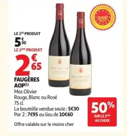 Auchan MAS OLIVIER Faugères aop offre