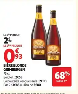 Auchan GRIMBERGEN Bière blonde offre