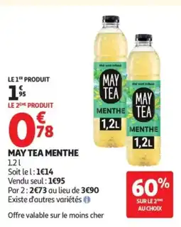 Auchan MAY TEA Menthe offre