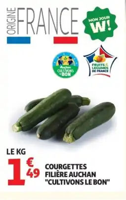 Auchan Courgettes filière auchan cultivons le bon offre