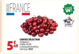 Auchan Cerises sélection offre
