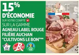 Auchan Sur la gamme agneau label rouge filière auchan cultivons le bon offre
