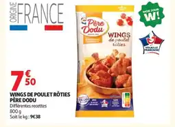 Auchan PÈRE DODU Wings de poulet rôties offre