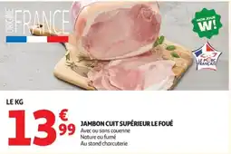 Auchan Jambon cuit supérieur le foué offre