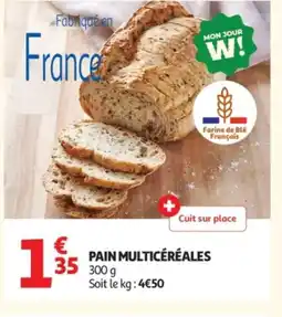 Auchan Pain multicéréales offre