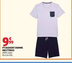 Auchan INEXTENSO Pyjashort homme offre