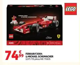 Auchan LEGO Ferrari f2004 & michael schumacher offre