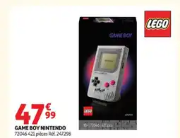 Auchan LEGO Game boy nintendo offre