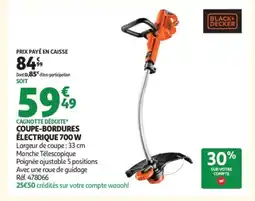 Auchan BLACK DECKER Coupe-bordures électrique 700 w offre