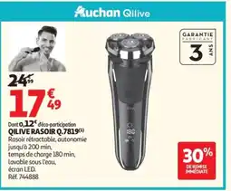 Auchan QILIVE Rasoir q.7819 offre