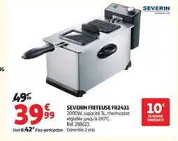 Auchan SEVERIN Friteuse fr2431 offre
