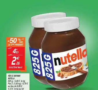 Netto Pâte à Tartiner Nutella offre