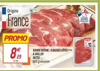 Netto Viande Bovine 4 Basses Côtes offre