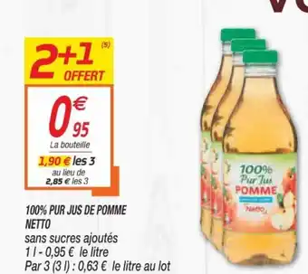 Netto 100% Pur Jus de Pomme offre