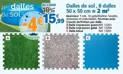 Provence Outillage Dalles de sol, 8 dalles 50 x 50 cm offre