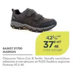 Point Vert Basket sy700 marron offre