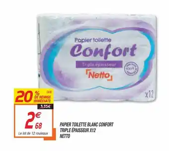 Papier Toilette Blanc Confort