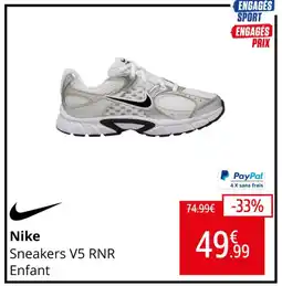Intersport Nike sneakers v5 rnr enfant offre