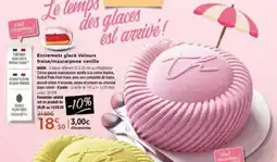 Thiriet Entremets glance velours fraise, mascarpone vanille offre