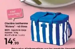 Thiriet Glacière isotherme Riviera offre