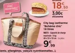 Thiriet City bag isotherme bohème chic offre