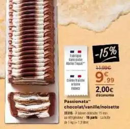Thiriet Passionata chocolat offre