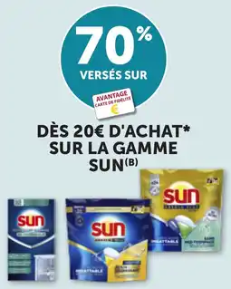 Maximarché DÈS 20€ D'ACHAT SUR LA GAMME SUN offre