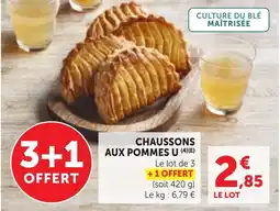 Maximarché CHAUSSONS AUX POMMES U offre