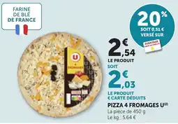 Maximarché PIZZA 4 FROMAGES U offre