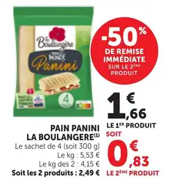 Maximarché PAIN PANINI LE LA BOULANGERE offre