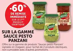 Maximarché SUR LA GAMME SAUCE PESTO PANZANI offre