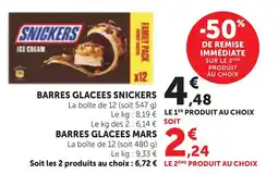 Maximarché BARRES GLACEES SNICKERS offre