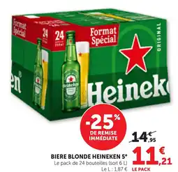 Maximarché BIERE BLONDE HEINEKEN 5 offre