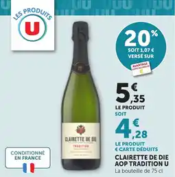 Maximarché CLAIRETTE DE DIE AOP TRADITION U offre