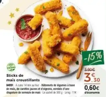 Thiriet Sticks de mais croustillants offre