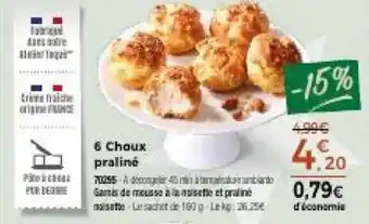 Thiriet 6 Choux pralinė offre