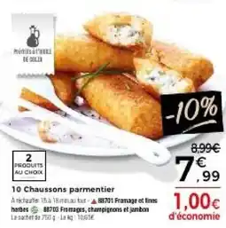 Thiriet 10 Chaussons parmentier offre