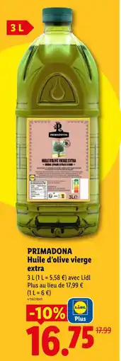 Lidl Huile d'olive vierge extra offre