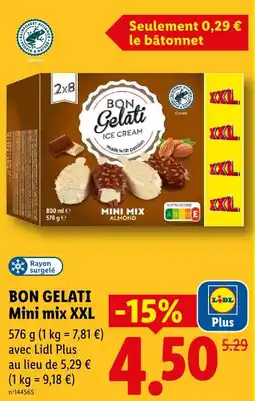 Lidl Bon gelati mini mix xxl ice cream offre