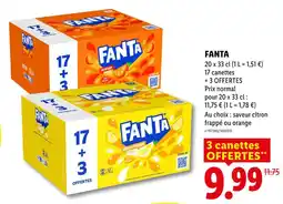 Lidl Fanta fanta offre