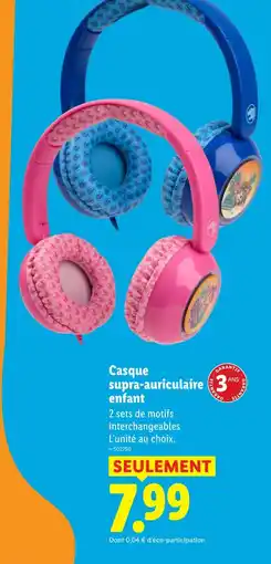 Lidl Casque supra-auriculaire enfant offre