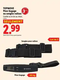 Lidl Topmove pèse-bagage offre
