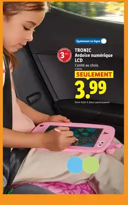 Lidl Tronic ardoise numérique lcd offre