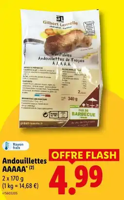 Lidl Gilbert lemelle andouillettes aaaaa offre