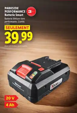 Lidl Parkside performance batterie smart offre