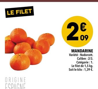 Supeco Mandarine offre