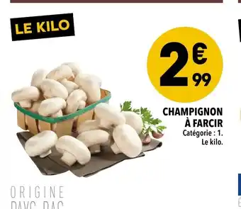 Supeco Champignon à Farcir offre