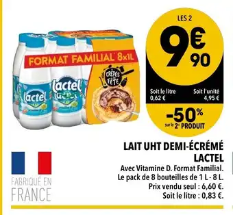 Supeco Lait UHT Demi-écrémé offre